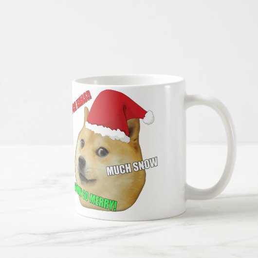 Tasse de Meme de doge de Noël (Droite)