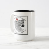 Tasse de mémorial de Pitbull d'amoureux de les (Devant gauche)