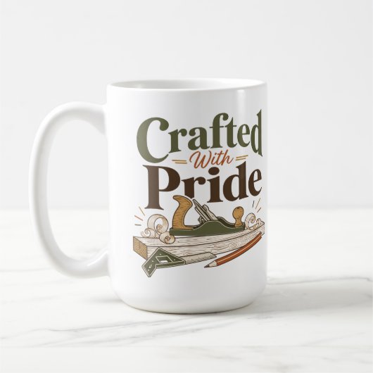 Tasse de menuiserie fabriquée avec fierté (Gauche)