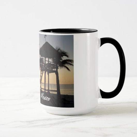 Tasse de mer des Caraïbes de Cancun Mexique de (Droite)