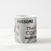 TASSE de Merci de cadeaux d'entraîneur du football (Centre)