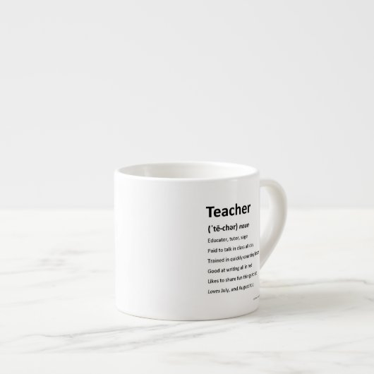 Tasse de Merci pour un professeur (Devant droit)