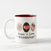 Tasse de microbiologie d'amour de paix (Gauche)