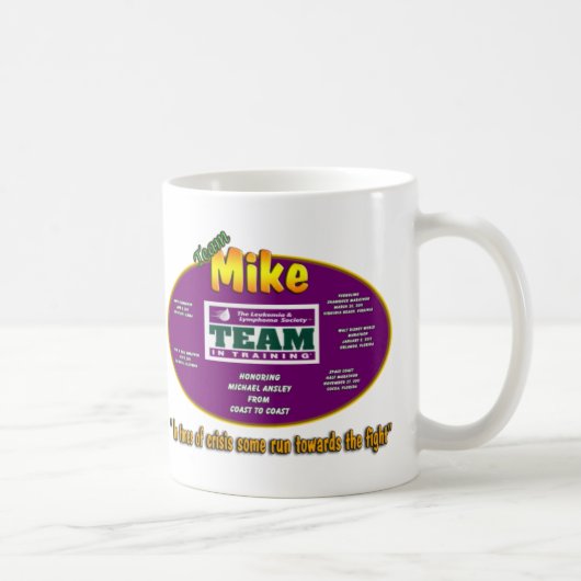 Tasse de Mike d'équipe de coureur (Droite)