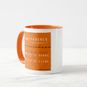 Tasse de Mindfulness de Codependence de battement (Devant gauche)