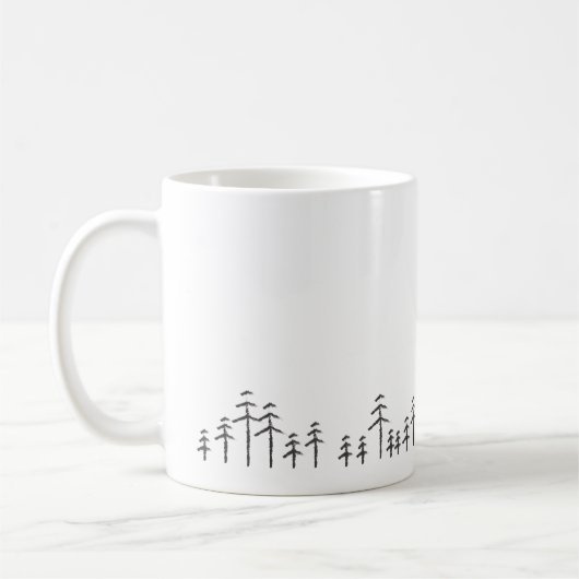 Tasse de minimaliste de Treescape (Gauche)