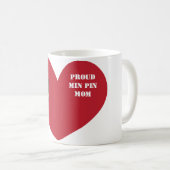 Tasse de MINUTE de PIN de café classique FIER de (Devant droit)