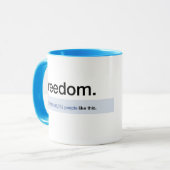 Tasse de mise à jour de statut de liberté (Devant gauche)