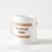 Tasse de mode de vie de travail du bois (Devant gauche)