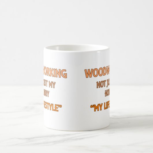 Tasse de mode de vie de travail du bois (Centre)