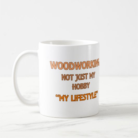 Tasse de mode de vie de travail du bois (Gauche)