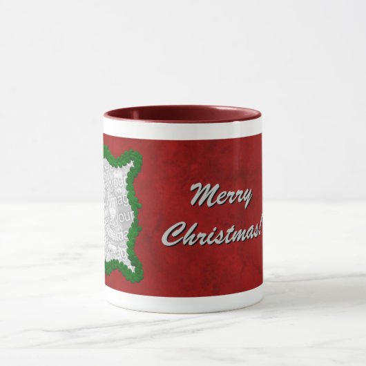 Tasse de modèle de Joyeux Noël - customisée (Centre)