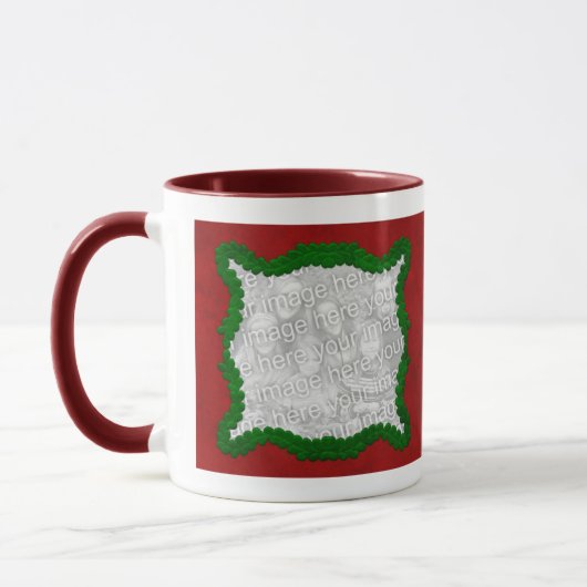 Tasse de modèle de Joyeux Noël - customisée (Gauche)