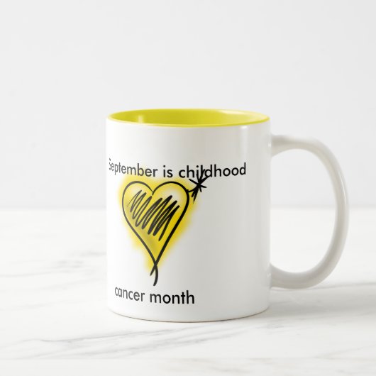Tasse de mois de cancer d'enfance (Droit)