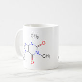 Tasse de molécule de caféine (Devant gauche)