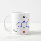 Tasse de molécule de caféine (Gauche)