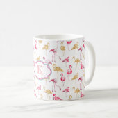 Tasse de monogramme. Copie de Flamant rose (Devant droit)