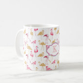 Tasse de monogramme. Copie de Flamant rose (Devant gauche)