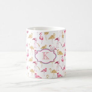 Tasse de monogramme. Copie de Flamant rose
