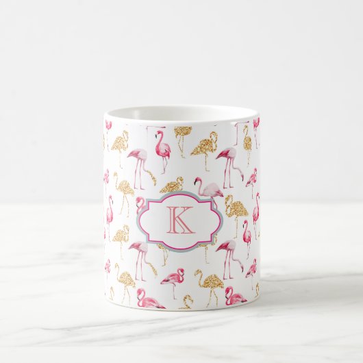 Tasse de monogramme. Copie de Flamant rose (Centre)