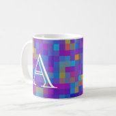 Tasse de monogramme de mosaïque (Devant gauche)