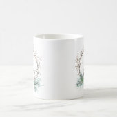 Tasse de monogramme d'étoile de branches de pin de (Centre)