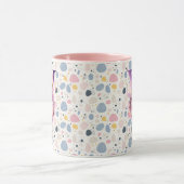 Tasse de monogramme floral Boho Chic élégant - W (Centre)
