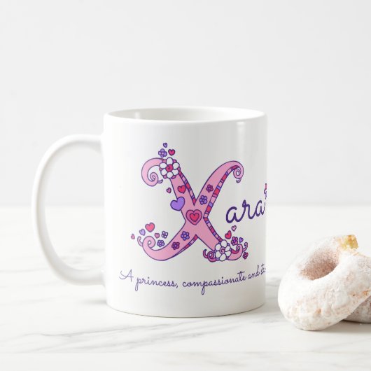 Tasse de monogramme personnalisée par (Avec donut)