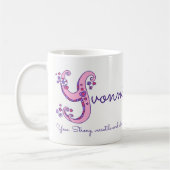 Tasse de monogramme personnalisée par (Gauche)