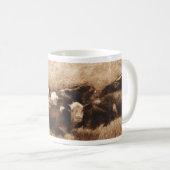 Tasse de Monoprint de pile de vache (Devant droit)