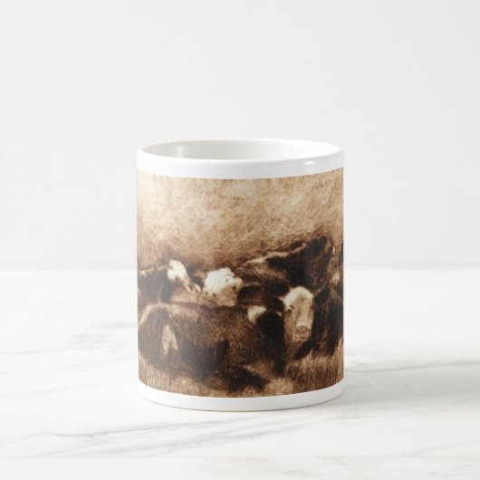 Tasse de Monoprint de pile de vache (Centre)