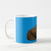 Tasse de Morse sur Fond Bleu (Gauche)