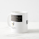 Tasse de mosaïque de Mario avec la photo (Devant gauche)