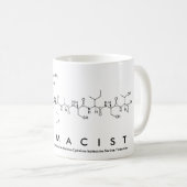 Tasse de mot de peptide de pharmacien (Devant droit)