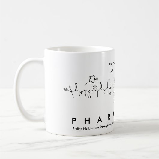 Tasse de mot de peptide de pharmacien (Gauche)
