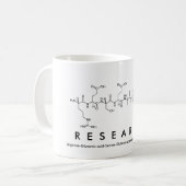 Tasse de mot de peptide de recherches (Devant gauche)