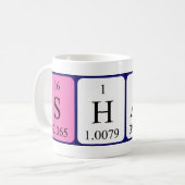 Tasse de mot de table périodique de requin (Devant gauche)