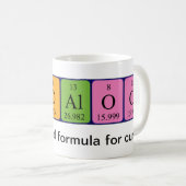 Tasse de mot de table périodique de Vindaloo (Devant droit)