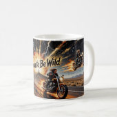 Tasse de motard d'explosion d'autoroute Née pour ê (Devant droit)