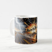 Tasse de motard d'explosion d'autoroute Née pour ê (Devant gauche)