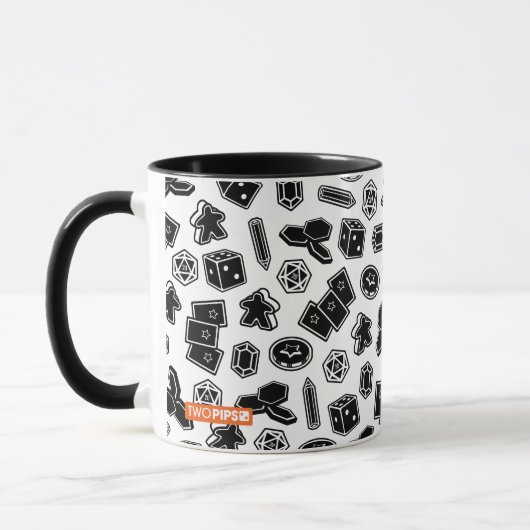 Tasse de motif de jeu de société (Gauche)