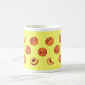 Tasse de motif de pêche - jaune (Centre)