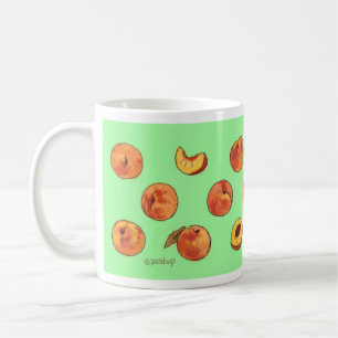 Tasse de motif de pêche - vert