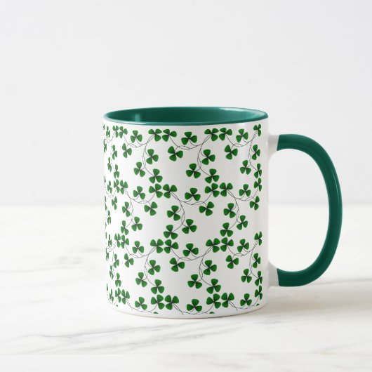 Tasse de motif de shamrock (Droite)