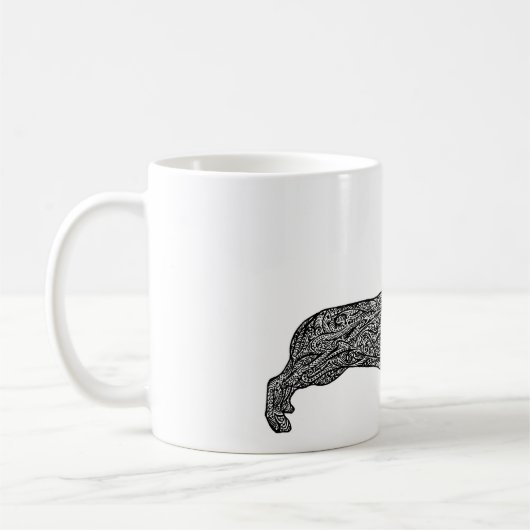 Tasse de motif de teckel (Gauche)