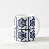 Tasse de motif de tuiles d'Azulejos de Portugais (Devant droit)