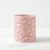 Tasse de motif rose complexe (Centre)