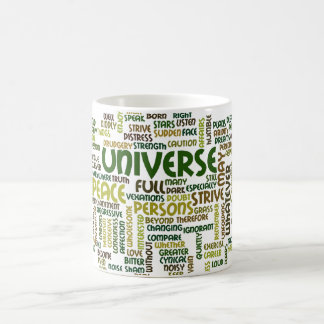 Tasse de motivation de nuage de mot de desiderata