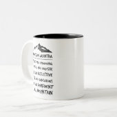 Tasse de motivation - incantation de montagne (Devant gauche)