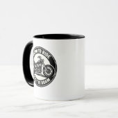 Tasse de moto chopper « Né pour rouler, construit  (Devant gauche)